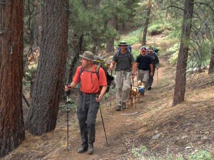 Along the trail to Lake Arrowhead