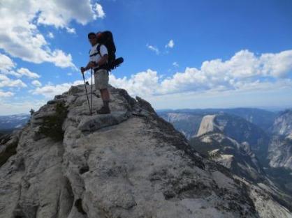 Mike near the summit of Clouds Rest