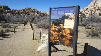 Entrance to the Barker Dam Trail